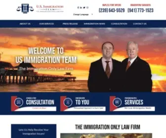 Usimmigrationteam.com(Immigration Lawyer in Southwest Florida) Screenshot