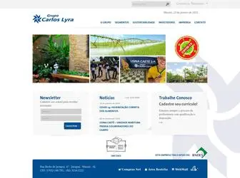Usinacaete.com(Grupo Carlos Lyra) Screenshot