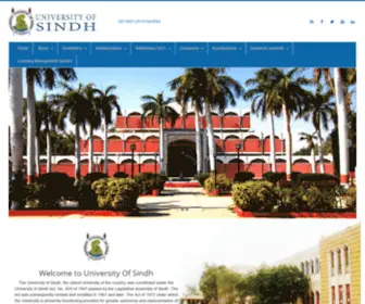 Usindh.edu.pk(University of Sindh) Screenshot