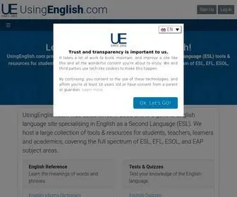 Usingenglish.com(English Language (ESL) Learning Online) Screenshot
