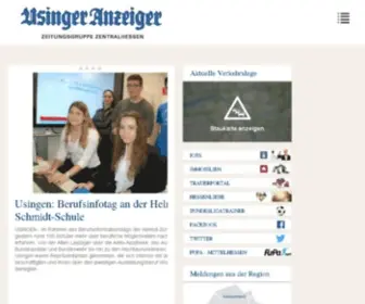 Usinger-Anzeiger.de(Aktuelle und lokale Nachrichten aus Usingen und dem Hochtaunuskreis) Screenshot