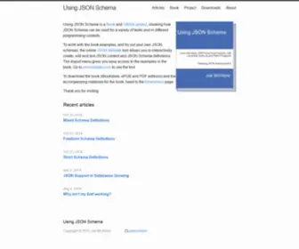 Usingjsonschema.com(Using JSON Schema) Screenshot