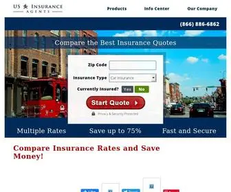Usinsuranceagents.com(Compare Free Insurance Quotes & Coverage Online @ US Insurance Agents Compare Insurance Rates and Save Money) Screenshot