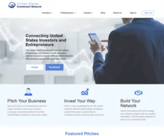 Usinvestmentnetwork.com(Find Angel Investors and Entrepreneurs) Screenshot