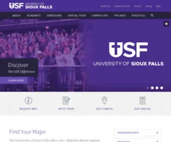 Usiouxfalls.edu(The University of Sioux Falls) Screenshot