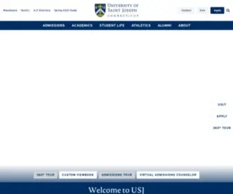 USJ.edu(University of Saint Joseph) Screenshot
