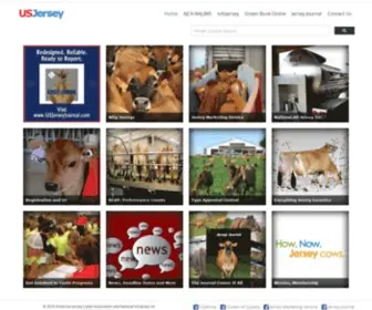 Usjersey.com(American Jersey Cattle Association & National All) Screenshot