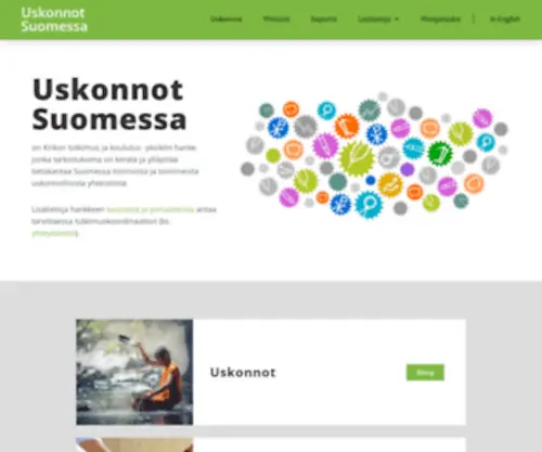 Uskonnot.fi(Uskonnot Suomessa) Screenshot