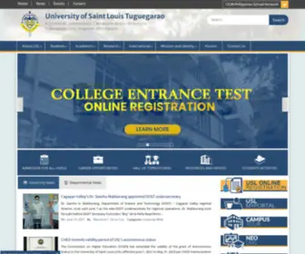 USL.edu.ph(University of Saint Louis) Screenshot