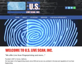 Uslfingerprinting.com(Live Scan) Screenshot