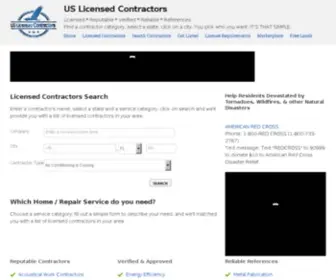 Uslicensecontractors.com(US Licensed Contractors) Screenshot