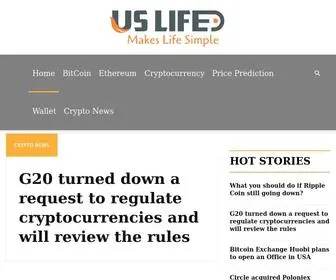 Uslifed.com(Cryptocurrency Wallet) Screenshot