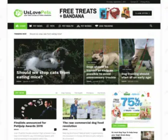 Uslovepets.com(Us Love Pets) Screenshot