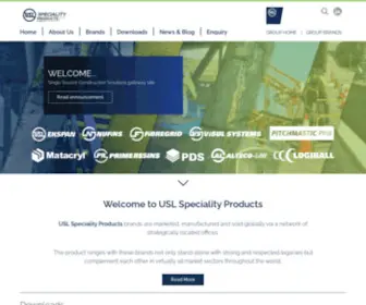 USLSP.co.uk(USL Speciality Products incorporating) Screenshot