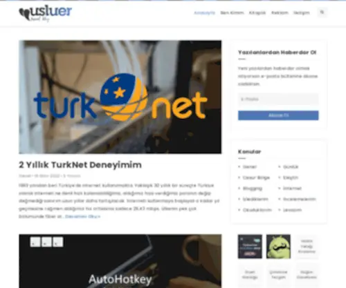 Usluer.net(Kişisel Blog) Screenshot