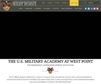 Usma.edu(The United States Military Academy's mission) Screenshot