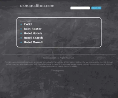 Usmanalitoo.com(Usmanalitoo) Screenshot