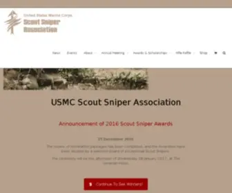 Usmcscoutsniper.org(USMC Scout Sniper Association) Screenshot