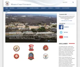 Usmcu.edu(Marine corps university) Screenshot