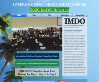 Usmdo.org(The US Medicine & Disease Olympiad) Screenshot