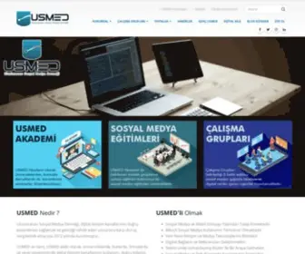 Usmed.org.tr(Uluslarası Sosyal Medya Derneği Web Sitesi) Screenshot