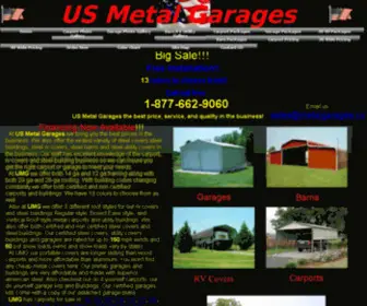 Usmetalgarages.com(Carports) Screenshot