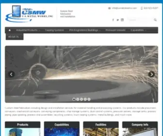 Usmetalworks.com(Custom Steel Fabrication and Installation) Screenshot