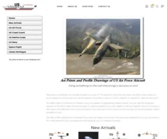 Usmilitaryart.com(US Military Art) Screenshot