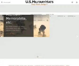 Usmilitaryhats.com(Officially Licensed Military Veteran Caps) Screenshot