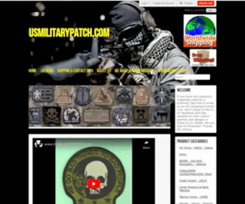 Usmilitarypatch.com(HUGE SELECTION OF MILITARY) Screenshot