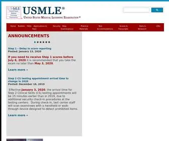 Usmle.org(The United States Medical Licensing Examination (USMLE)) Screenshot