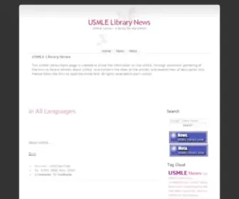Usmlelibrary.com(USMLE Library .com Home) Screenshot