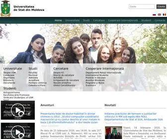USM.md(Universitatea de stat din Moldova) Screenshot