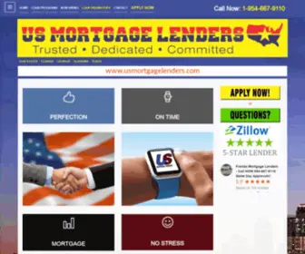 Usmortgagelenders.com(US MORTGAGE LENDERS LLC) Screenshot