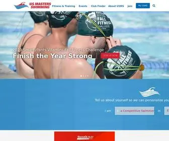 USMS.org(Masters Swimming) Screenshot
