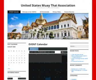 Usmta.com(PROMOTING MUAY THAI ALL OVER THE WORLD) Screenshot