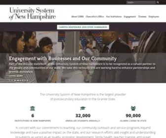 USNH.edu(University System of New Hampshire) Screenshot