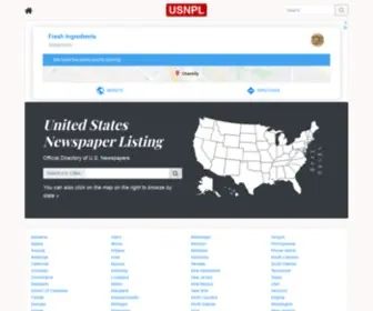USNPL.com(Newspaper List) Screenshot