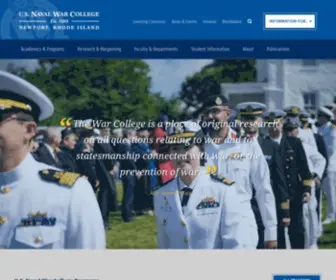 USNWC.edu(Naval War College) Screenshot