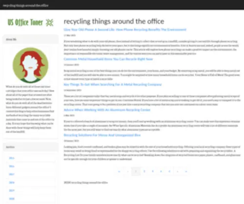 Usoffice-Toner.com(Recycling things around the office) Screenshot