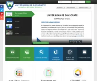 Usonsonate.edu.sv(Universidad de Sonsonate) Screenshot