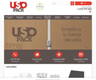 Usopack.com(Vasos y Platos Biodegradables) Screenshot