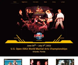 Usopen-Karate.com(US Open ISKA World) Screenshot