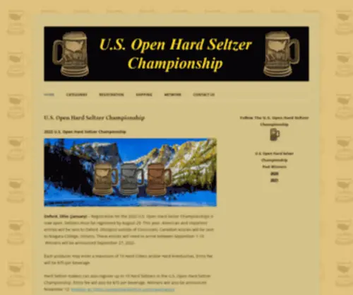 Usopenhardseltzer.com(Open Hard Seltzer Championship) Screenshot