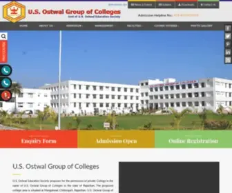 Usostwaledu.com(Ostwal Group of Colleges) Screenshot