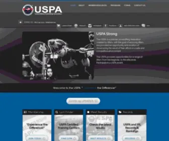 Uspa.net(United States Powerlifting Association) Screenshot