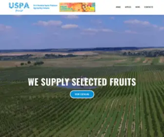 Uspafruit.com(First Ukrainian Apples Producers Aggregating Company) Screenshot