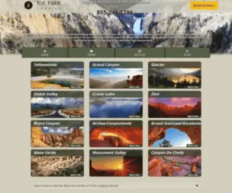 Usparklodging.com(Hotels and Lodging in Americas National Parks) Screenshot