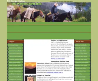 Usparksonline.com(US Parks Online) Screenshot