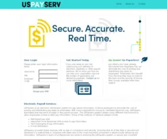Uspayserv.com(Electronic Payroll Services) Screenshot